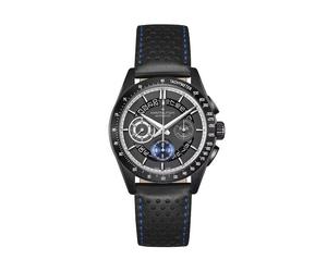 Hamilton Jazzmaster Performer Automatic Chrono 42mm Black Leather Strap Watch