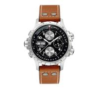 Hamilton Khaki Aviation X-Wind Brown Leather Strap Watch