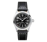 Hamilton Khaki Field Auto Men's Black Leather Strap Watch