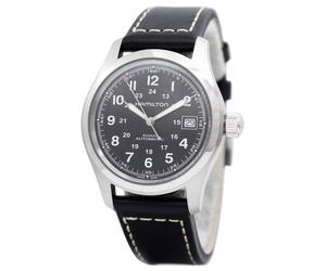 Hamilton Khaki Field Automatic Dress Leather Strap H70455733 Men's Watch