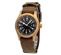 Hamilton Khaki Field Mechanical Bronze Leather Black Dial H69459530 Mens Watch