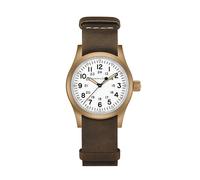 Hamilton Khaki Field Mechanical Bronze Mechanical Brown Leather Strap Watch
