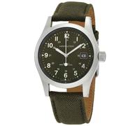 Hamilton Khaki Field Mechanical Canvas Strap Green Dial H69439363 Men's Watch