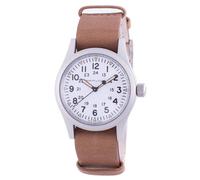 Hamilton Khaki Field Mechanical White Dial Leather Strap H69439511 Men's Watch
