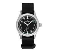 Hamilton Khaki Field Textile Strap Black Dial Quartz H69401430 Unisex Watch