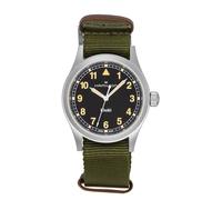 Hamilton Khaki Field Textile Strap Black Dial Quartz H69401930 Unisex Watch