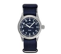 Hamilton Khaki Field Textile Strap Blue Dial Quartz H69401940 Unisex Watch