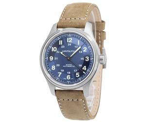Hamilton Khaki Field Titanium Blue Dial Dress Automatic Men's Watch H70545540
