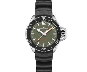 Hamilton Khaki Navy Frogman Auto Black Strap Watch