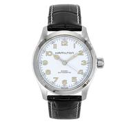 Hamilton Khaki White Dial Automatic Leather Strap Dress H70405710 Men's Watch
