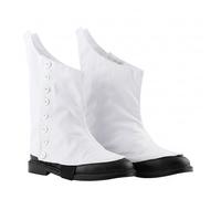 Hamilton Kilts Scottish Highland Pipers Drummer Kilt Spats White & Black Buttons, White (UK 11 / EU 45)