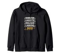 Hamilton, Lafayette, Mulligan, Laurens, Aaron Burr, Sir Tee Zip Hoodie