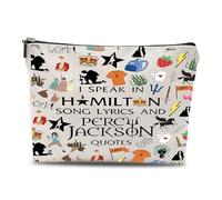 Hamilton Makeup Bag Musical Gift Makeup Bag, Unique Musical Theatrical Pattern Cosmetic Bags, Portable Travel Makeup Storage Bag for Women & Girls, Fans Gifts