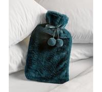 Hamilton McBride Green Blue Rabbit Fur Hot Water Bottle