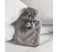 Hamilton McBride Grey Rabbit Fur Hot Water Bottle