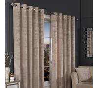 Hamilton McBride Mink Florence Blackout Eyelet Curtains (66" x 72")