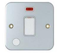 Hamilton Mcdpncwh-W 1 Gang Metal Clad Dp Switch Neon