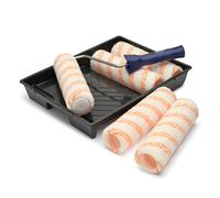 Hamilton Medium Pile Paint Roller Set 9" 7 Piece Poly Blend Fabric 3281132-90