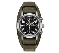 Hamilton Khaki Field Men's Green Leather Strap Watch