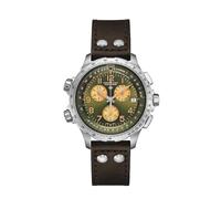 Hamilton Men Chronograph Quartz Watch Khaki Aviation X-Wind GMT Swiss Made
