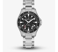 Hamilton Mens Khaki Navy Scuba 40mm Automatic Black Dial Stainless Steel Bracelet Watch H82415130