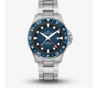 Hamilton Mens Khaki Navy Scuba Automatic GMT Blue Dial Stainless Steel Bracelet Watch H82535140