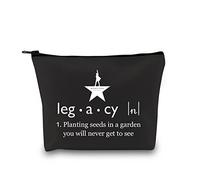 Hamilton Merchandise Hamilton Legacy Definition Zipper Pouch Broadway Musical Theatre Makeup Bag for Hamilton Lovers (Legacy Definition Bag EU)