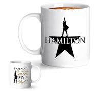 Hamilton Mug, Hamilton Merch Ceramic Mug, Classic White Musical Themed Coffee Mug Cup, Hamilton Gifts for Musical Fans, 9.5x8.2cm / 3.7x3.2inch
