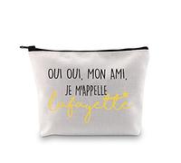 Hamilton Musical Gift Lafayette Fans Gift Oui Oui Mon Ami Je M'appelle Lafayette Makeup Bag for Theatre Lover (Oui Oui Mon Ami Makeup EU)