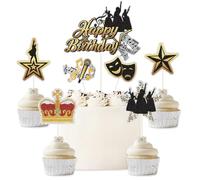 Hamilton Musical Happy Birthday Cake Topper Set - 7pcs Broadway Musical Theater Cake Decor - H*milton Sisters Birthday Party Supplies for Musical Lover,Musical Fans