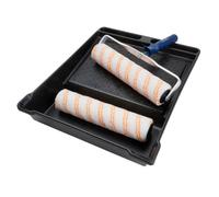 Hamilton Paint Roller Set 12" 4 Piece Large Tray Cage Frame Sleeves Medium Pile