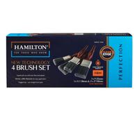 Hamilton Perfection 4 Pack Cleanedge™ Firm Flat Paint Brushes