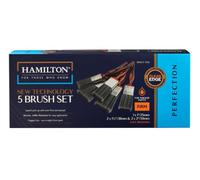 Hamilton Perfection 5 Pack Cleanedge™ Firm Paint Brush Set