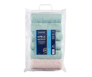 Hamilton Perfection 6 Piece 9" Paint Roller Set, 5 x Medium, 1 x Long, 1.75" Core