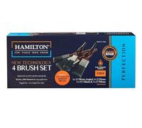 Hamilton Perfection Clean Edge Paint Brush Set X 4 + 3/4" Angled Window Brush