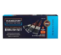 Hamilton Perfection Cleanedge Flat Brushes Twin Set - 8 Brushes (1100308-900)