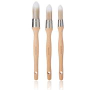 Hamilton Prestige Pure Synthetic Sash Brush Set 3 Pack 15mm 18mm 21mm Professional Cutting In Paint Brushes Pro