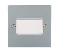 Hamilton Sheer Satin Chrome 1 Gang 10A Triple Pole Rocker with White Insert