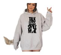 Hamilton TALK LESS SMILE MORE HAMILTON hamilton musical Hoody (as8, alpha, m, regular, regular, WHITE)