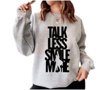 Hamilton TALK LESS SMILE MORE HAMILTON hamilton musical Sweatshirt (as8, alpha, x_l, regular, regular, BLACK)