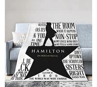 Hamilton The Musica Blanket Soft Cozy Fleece Throw Blanket Plush Lightweight Warm Fuzzy Flannel Blankets and Throws for Boys Girls Couch Sofa Bed 60"X50"