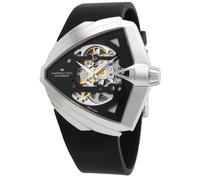 Hamilton Ventura XXL Rubber Strap Black Skeleton Dial Automatic H24625330 Watch