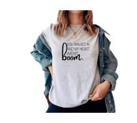 Hamilton You Walked in and My Heart Went Boom Hamilton Musical Tshirt (as8, Alpha, xx_l, Regular, Regular, White)