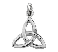 Hamilton & Young 925 Sterling Silver Precious Metal Traditional Scottish Celtic Holy Trinity Knot Design Charm