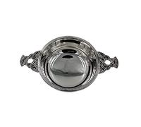 Hamilton & Young Celtic Plain Silver Plated Quaich - 5"