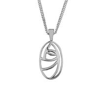 Hamilton & Young Mackintosh Silver Pendant Glasgow Rose