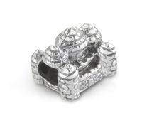 Hamilton & Young Sterling Silver Scottish Castle Charm - Celtic Keepsake Bead Jewellery Gift for Women, Symbol of Scottish History & Heritage