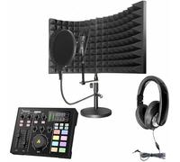 HamiltonBuhl MPSK-CT2 Media Production Studio Kit Content Creation Tools #2, Includes: On-Air! Podcast Kit, Portable Mixer Production System and Smart-Trek Deluxe Headphone
