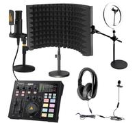 HamiltonBuhl MPSK-CT3-XLR Media Production Studio Content Creation Toolkit #3 w/XLR Mic, Includes: On-Air! Podcast Kit, Podcast Mixer Production System, Content Creators Set & Smart-Trek Headphone