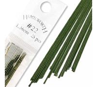 Hamilworth Superior Grade Wires #22 Gauge - Dark Green (Pack of 25)